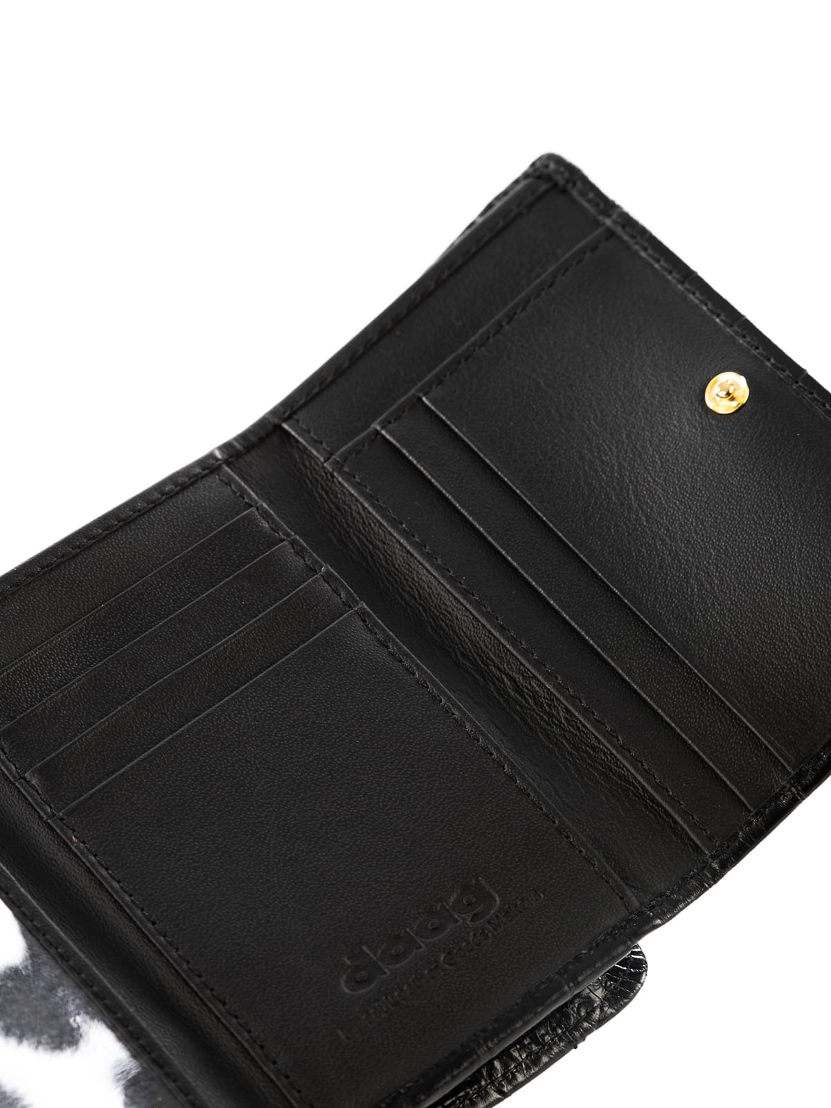 LINDA czarny skórzany damski portfel croco.JPG
