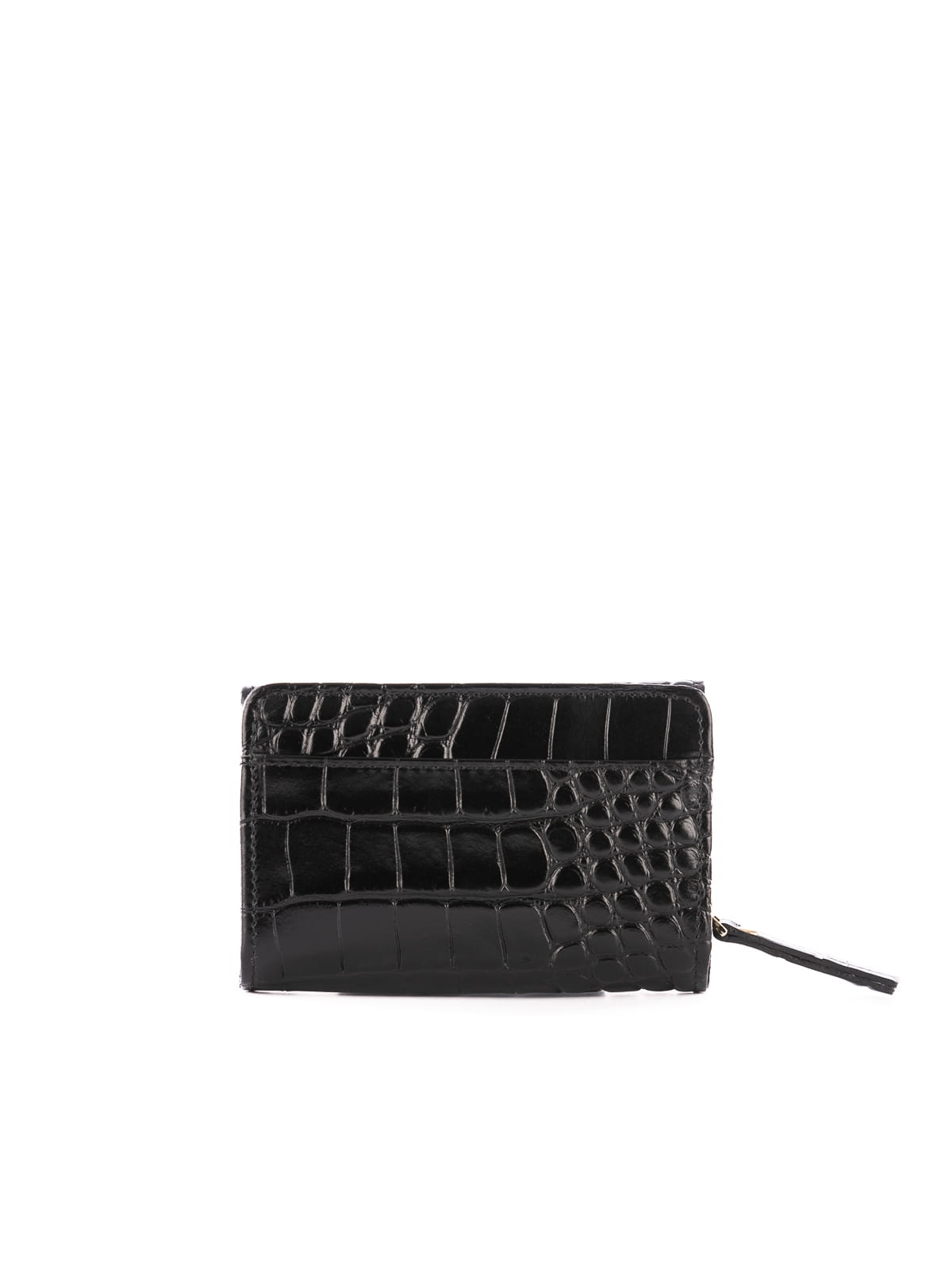 LINDA czarny skórzany portfel damski czarny croco.JPG