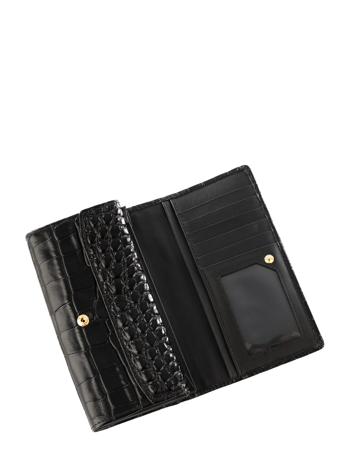 ELVA czarny skórzany portfel damski czarny croco.JPG
