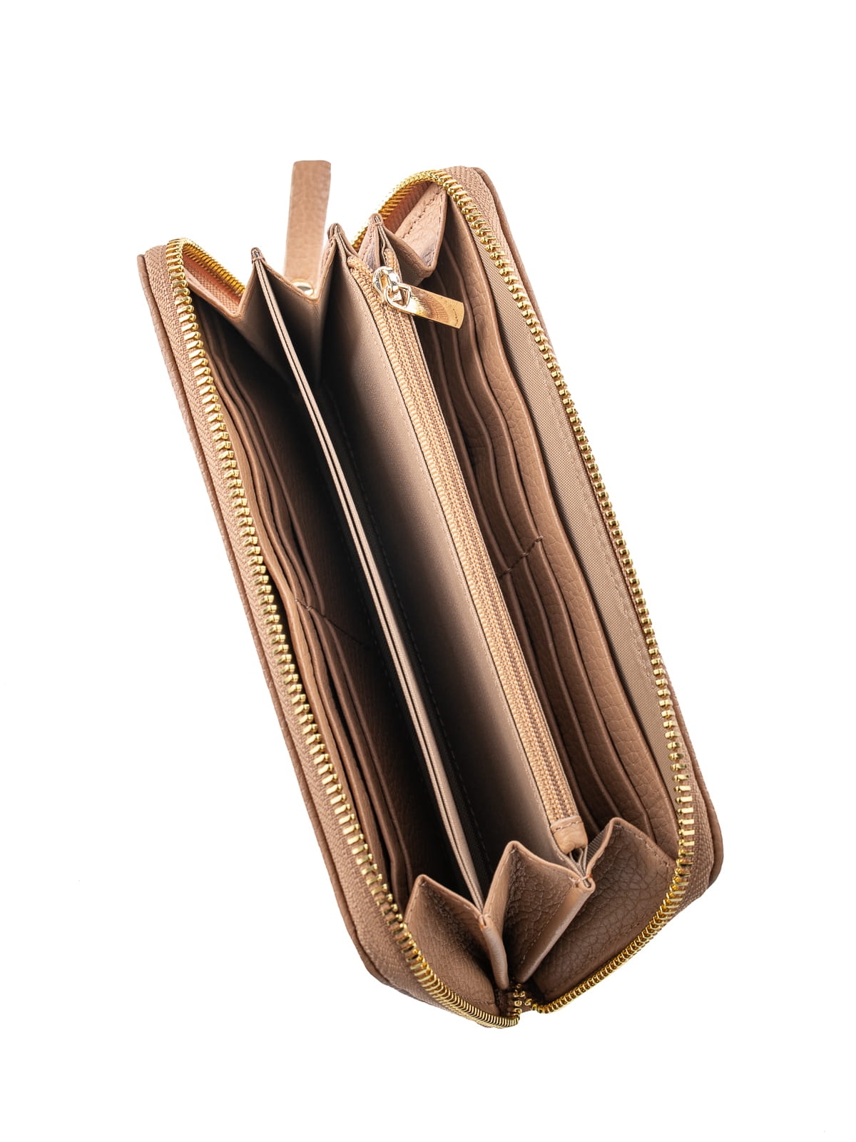 MADISON beż groszek skórzany portfel damski beż groszek.JPG