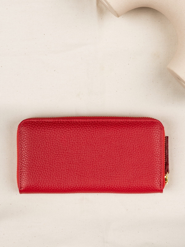 MADISON skórzany groszek portfel czerwony damski.JPG