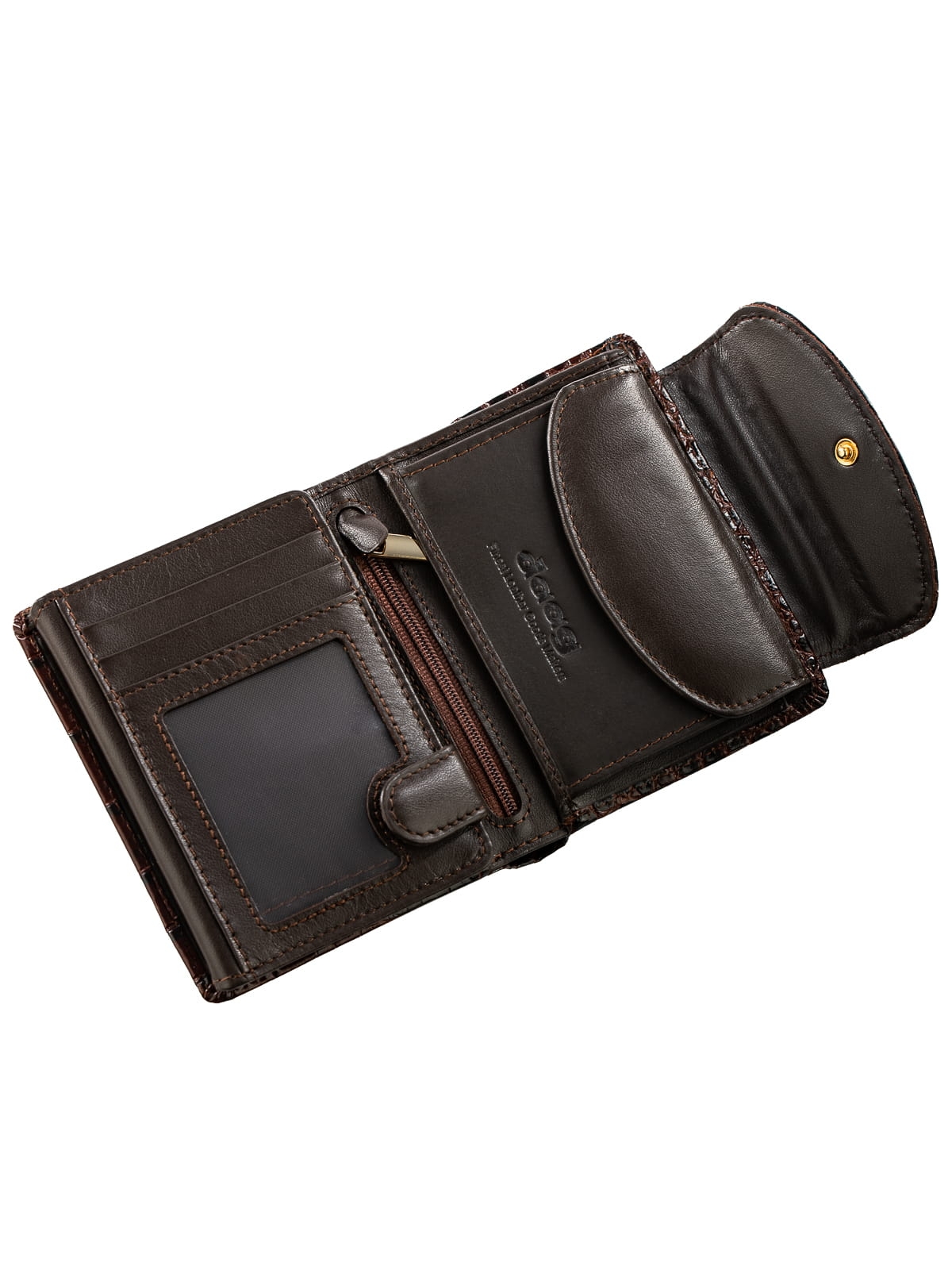 MELANIE brąz skórzany croco portfel damski croco.JPG