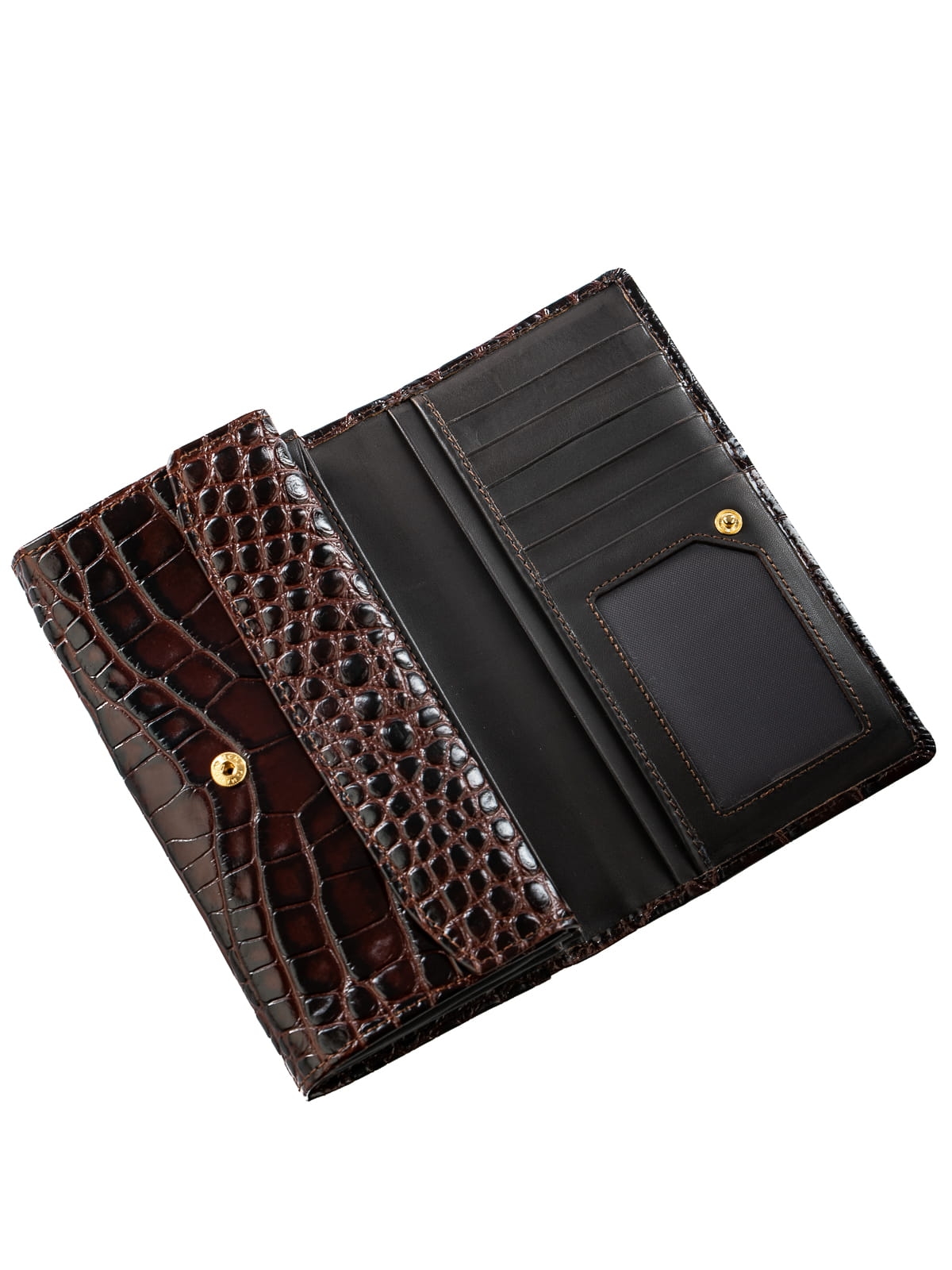 ELVA brązowy croco skórzany portfel damski brąz.JPG