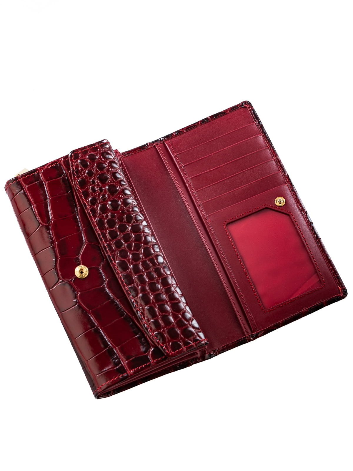 ELVA czerwony croco skórzany portfel damski czerwony.JPG