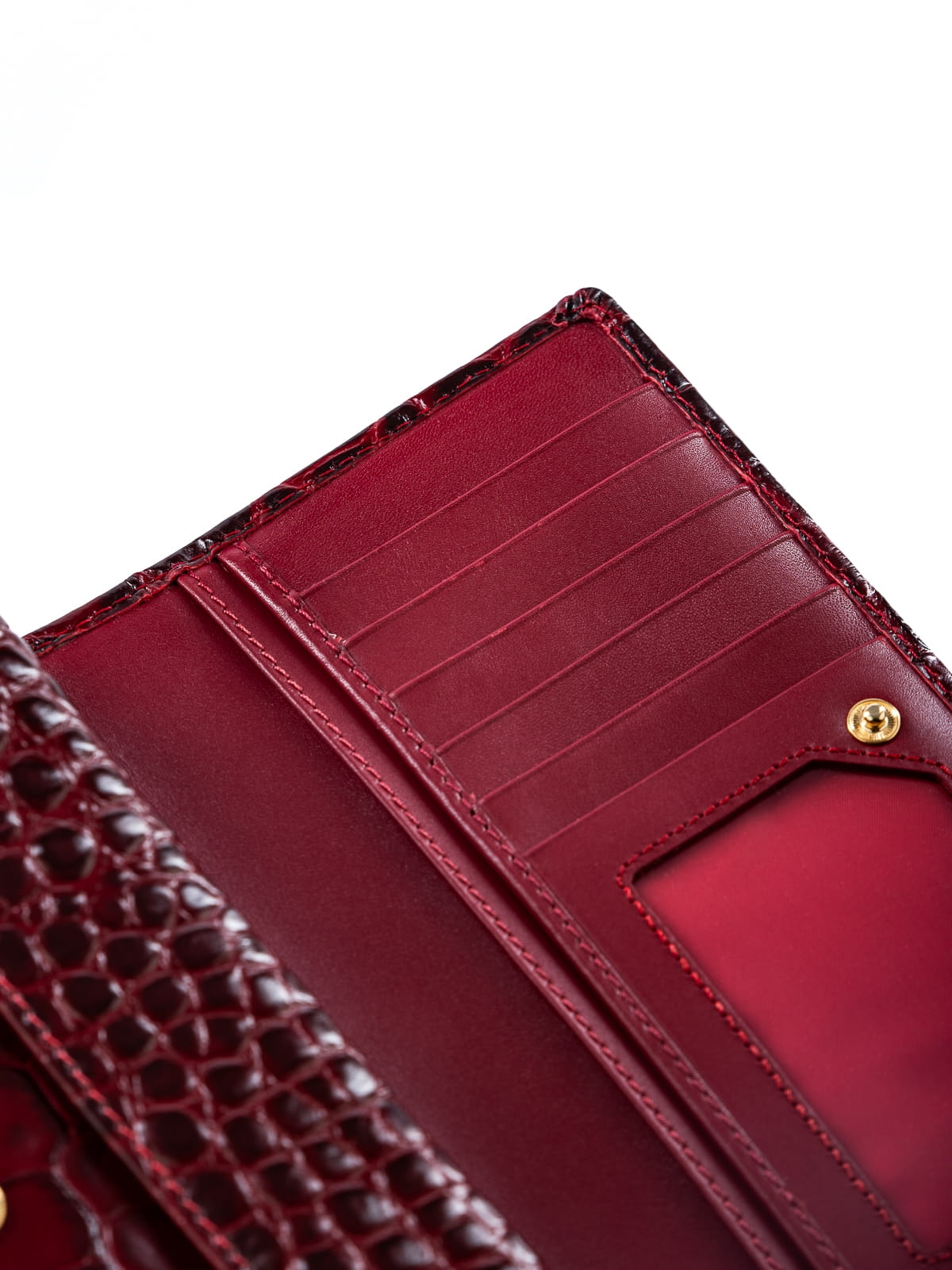 ELVA czerwony skórzany portfel damski croco czerwony.JPG