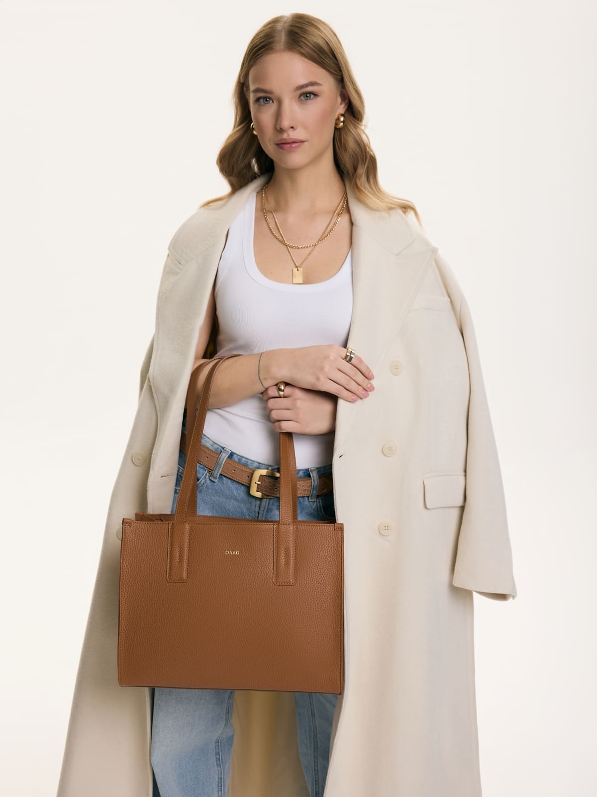 MINI HERMIONA koniak skórzana torba shopper damska shopperka.jpg