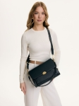 ISMENE czarna groszek skórzana torebka damska