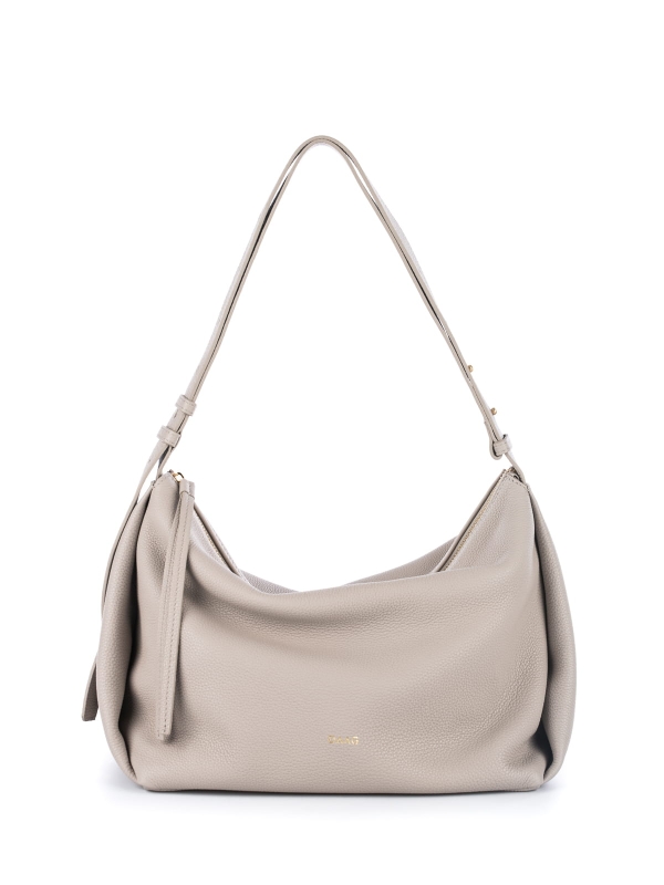 FLORENCE jasnoszara skórzana torebka listonoszka torba na ramię damska.JPG