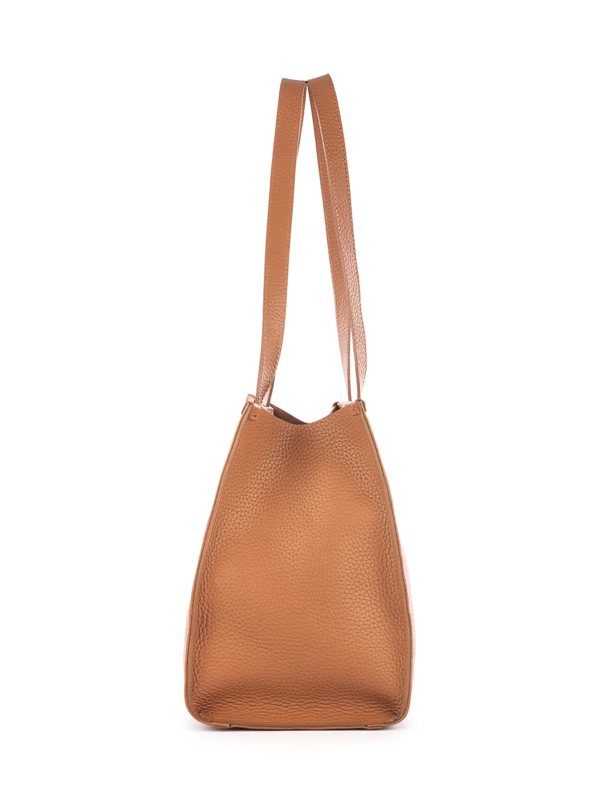 MINI HERMIONA koniak skórzana torba damska shopperka.JPG