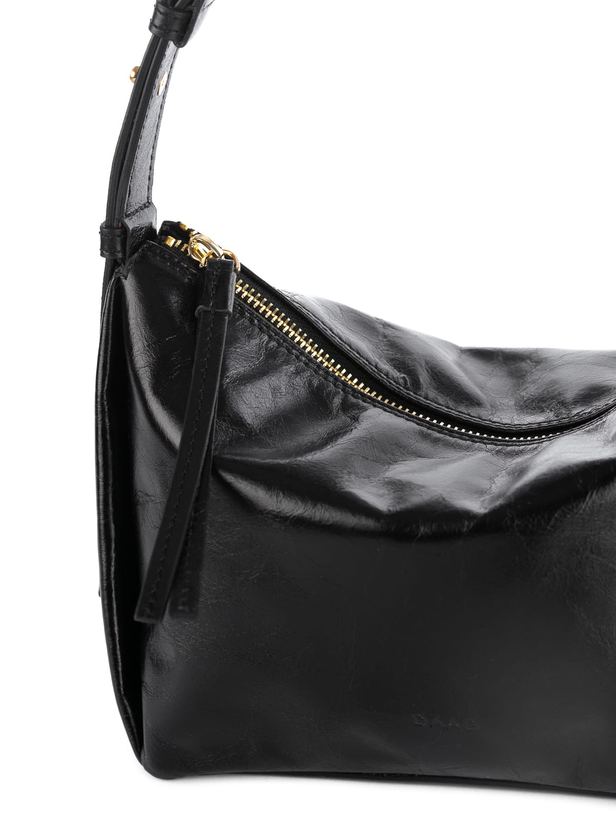 MINI FLORENCE czarny połysk skórzana torebka damska torba na ramię listonoszka.JPG