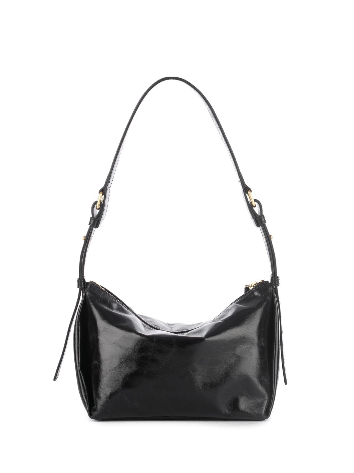 MINI FLORENCE czarny połysk skórzana torebka.JPG