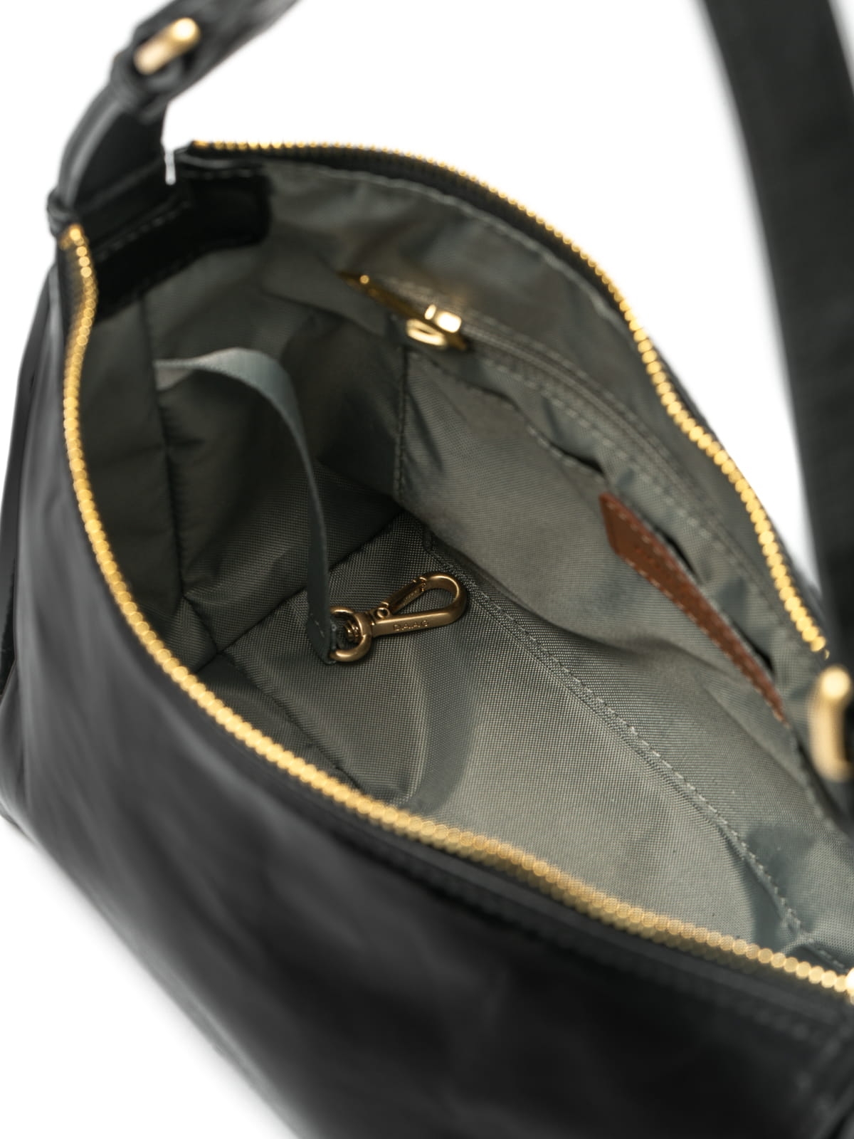 MINI FLORENCE czarny połysk skórzana damska torebka listonoszka torba na ramię.JPG