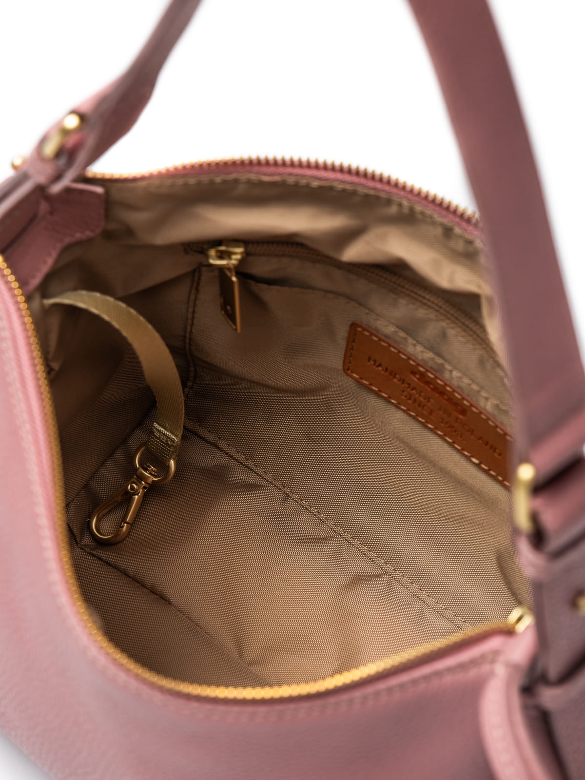 MINI FLORENCE różowa groszek skórzana torebka listonoszka torba na ramię damska.JPG