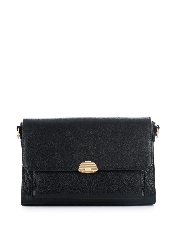 ISMENE czarna groszek skórzana torebka damska torebka.JPG