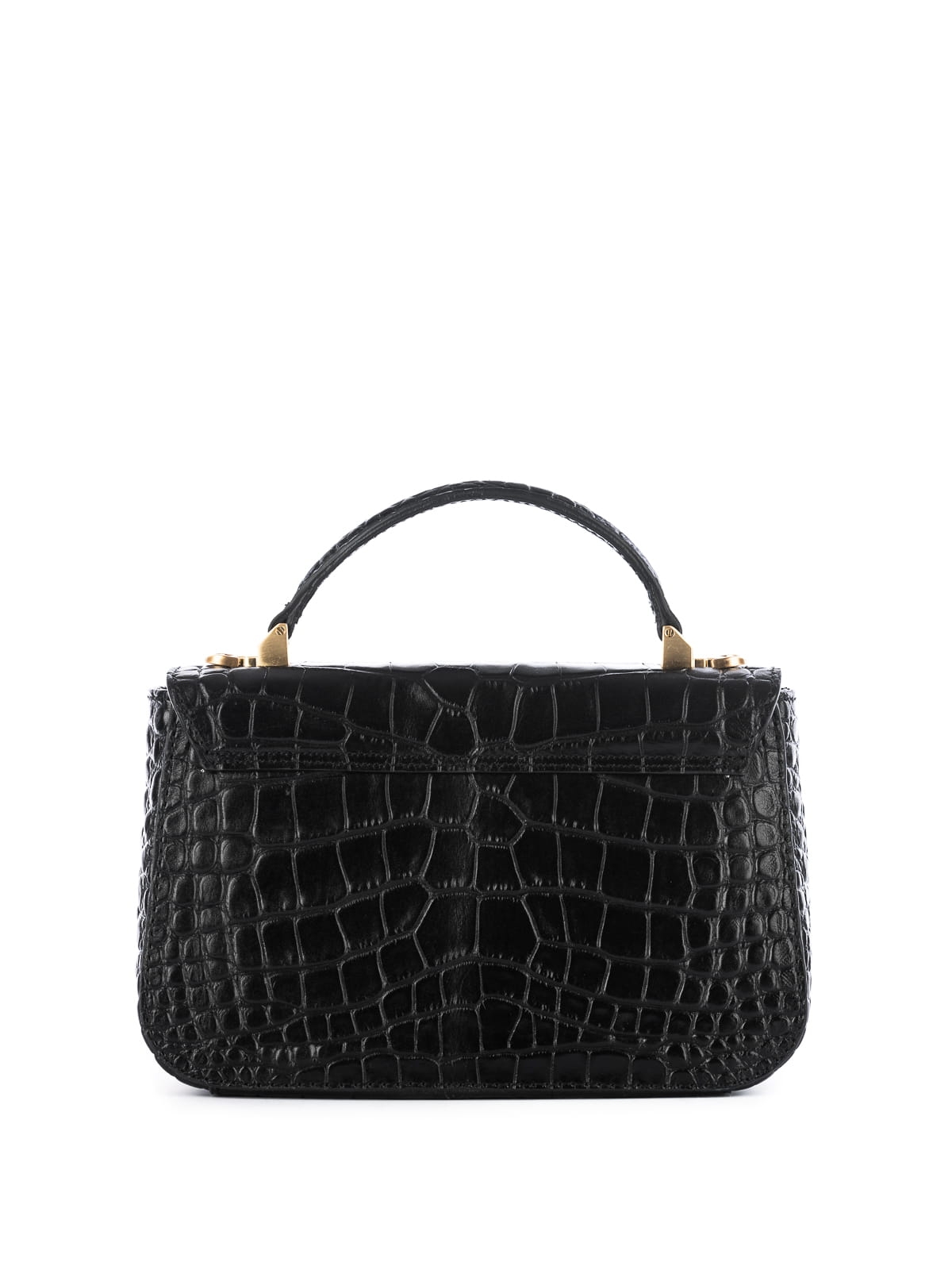 CYNTHIA croco czarna skóra naturalna mała skórzana torebka damska.JPG