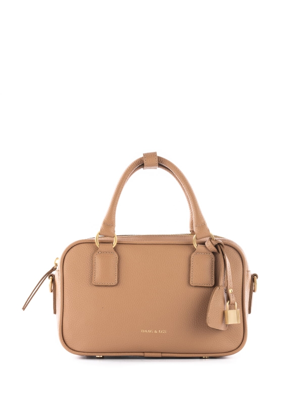 GITTE beżowa groszek skórzana torebka damska listonoszka lgs.JPG