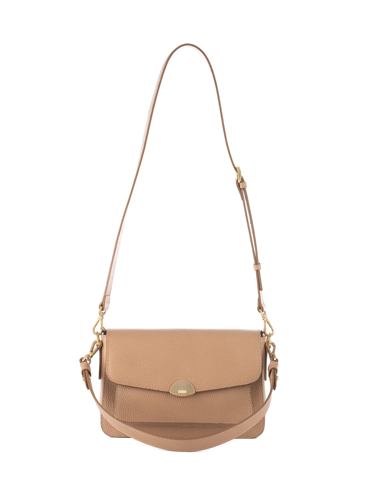 LYNETTE beżowa groszek skórzana torebka damska.JPG