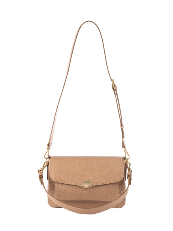 LYNETTE beżowa groszek skórzana torebka damska.JPG