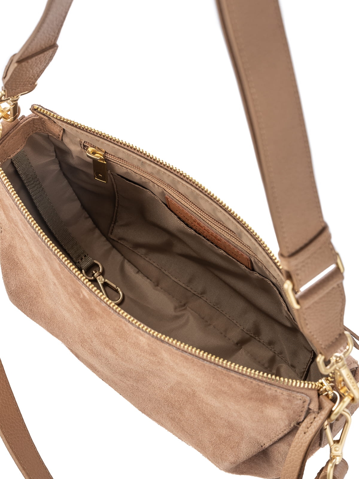 PENELOPE zamsz mokka skóra torebka damska listonoszka torba na ramię.JPG