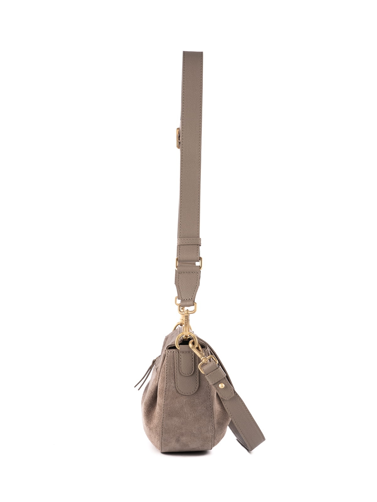 PENELOPE zamsz jasny taupe skórzana damska listonoszka torba na ramię.JPG