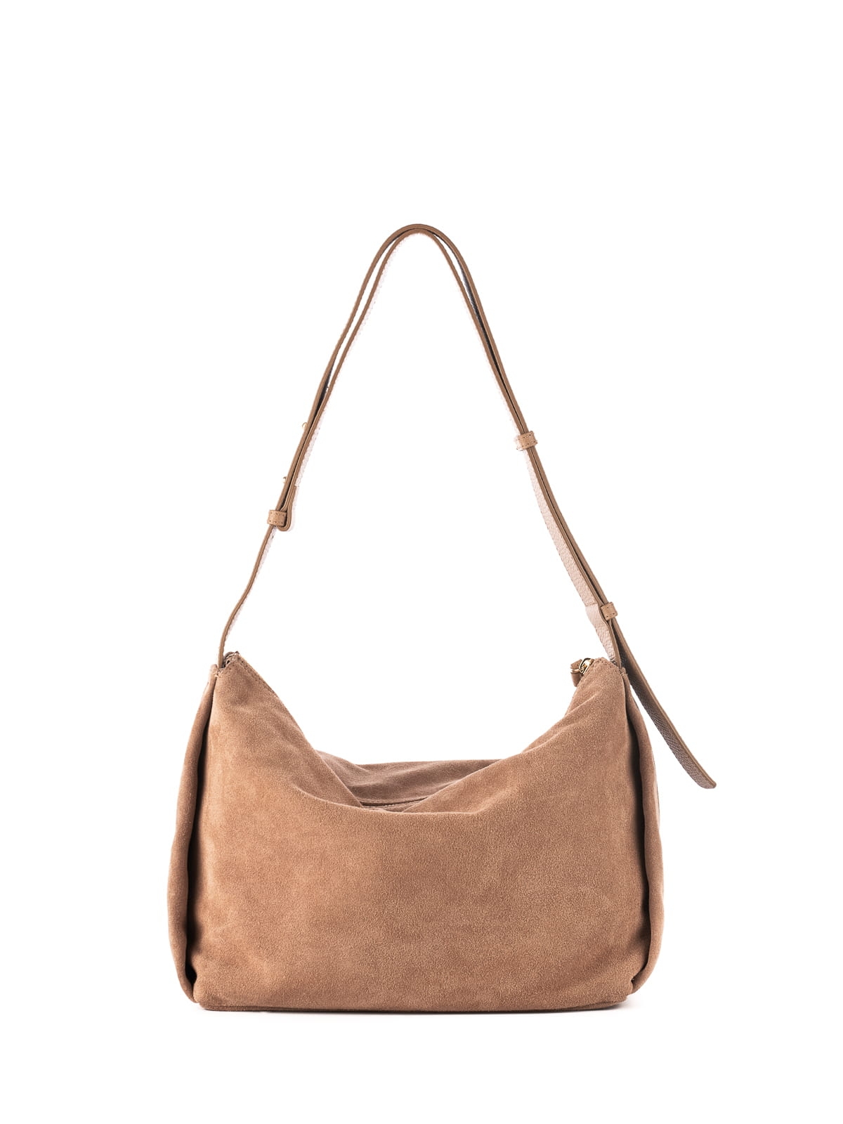 FLORENCE zamsz mokka skóra naturalna torebka damska listonoszka torba na ramię.JPG