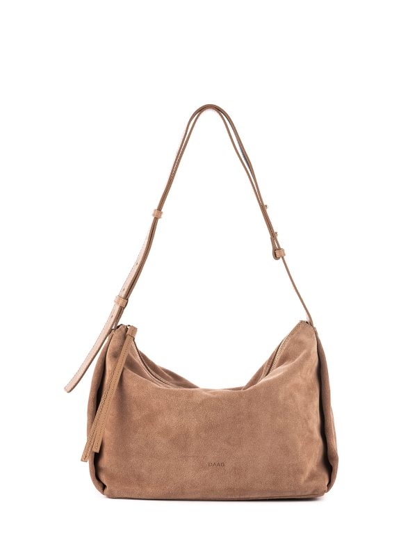 FLORENCE zamsz mokka skórzana torebka damska listonoszka torba na ramię.JPG