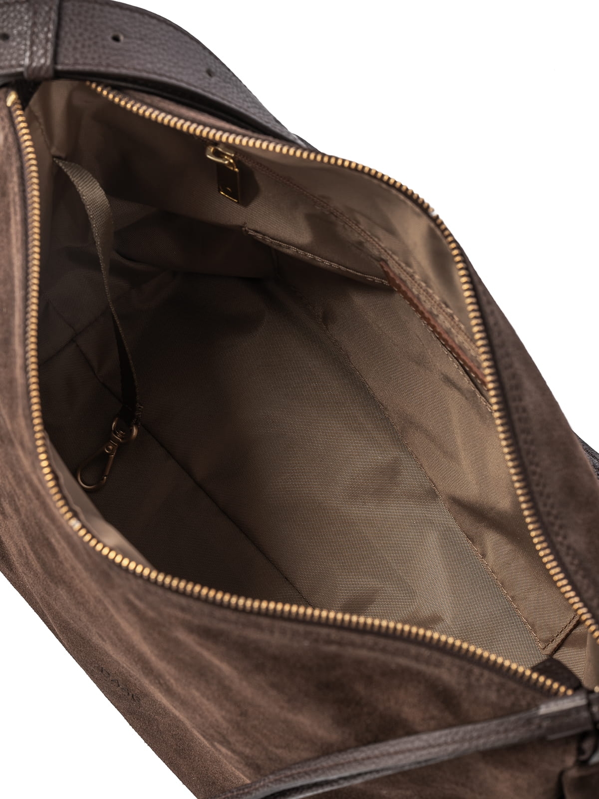 FLORENCE zamsz czekoladowa skórzana damska listonoszka torba na ramię.JPG