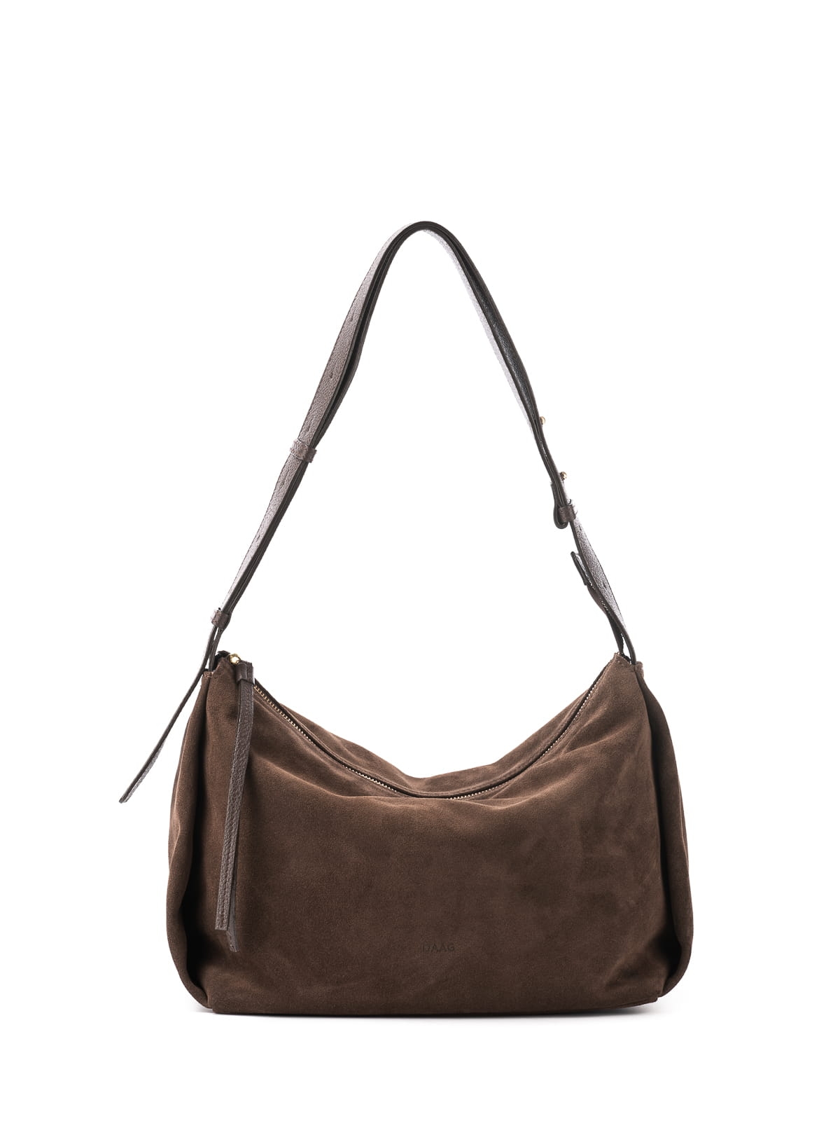 FLORENCE zamsz czekoladowa skórzana torebka damska listonoszka torba na ramię.JPG