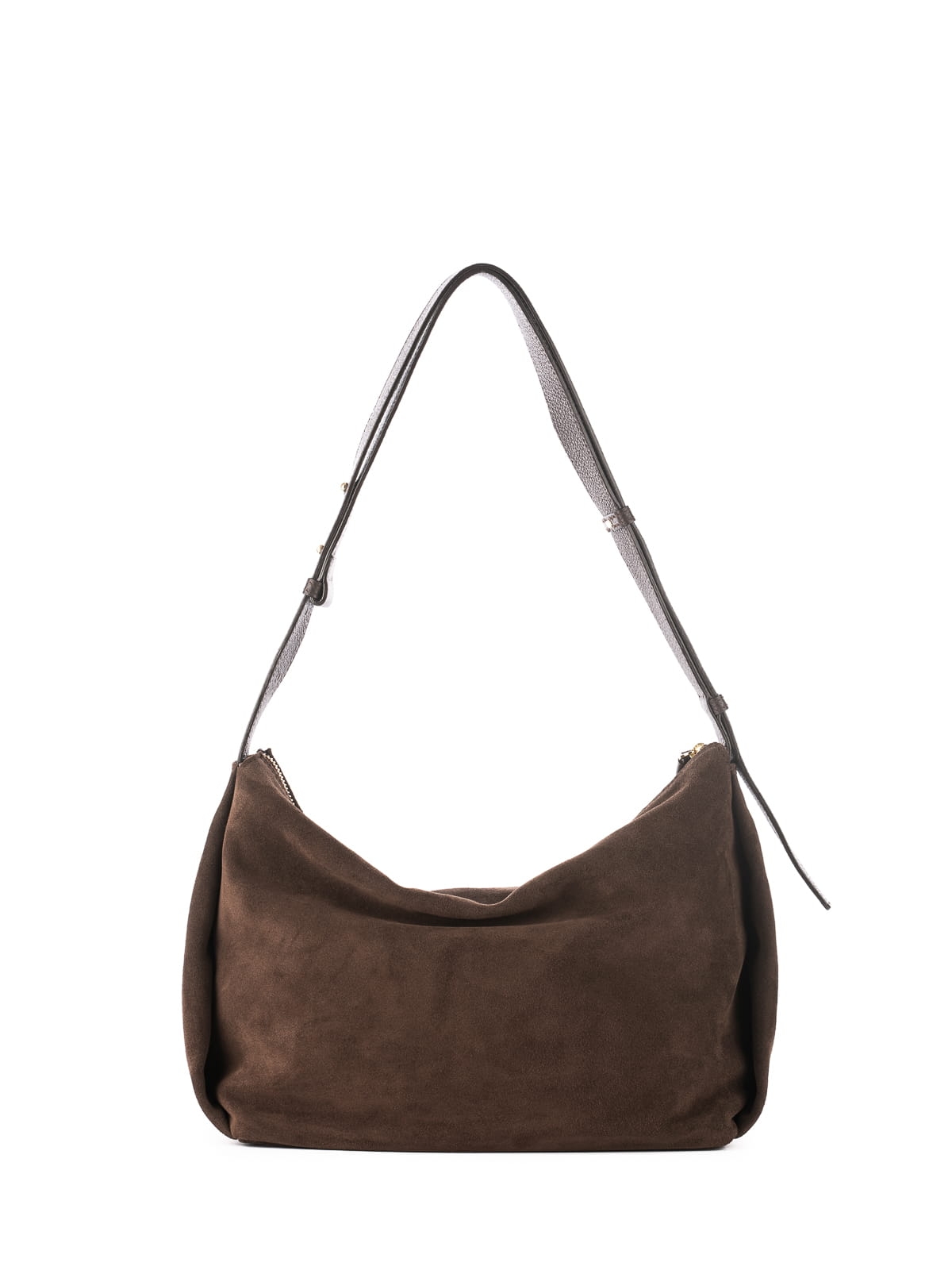 FLORENCE zamsz czekoladowa skórzana torebka damska torba na ramię.JPG