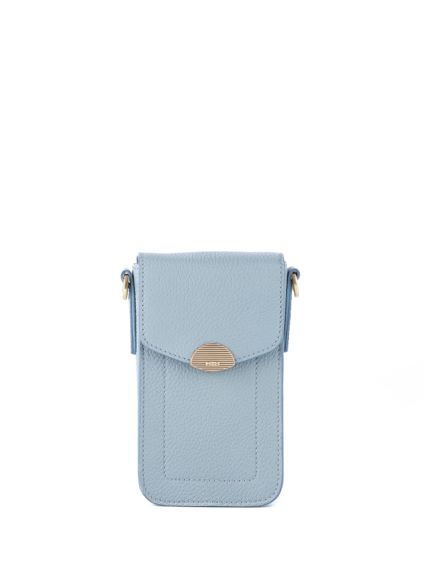 CALLIE jasnoniebieska skórzana torebka na telefon torebeczka na telefon.JPG