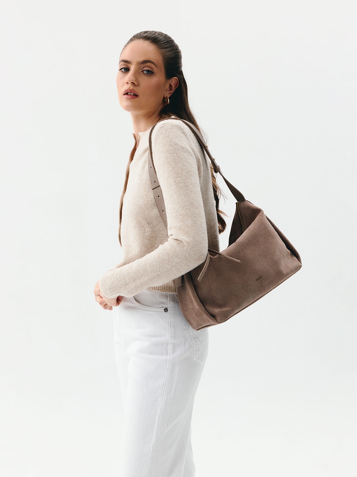 FLORENCE zamsz jasny taupe skóra zamszowa torebka damska listonoszka torba na ramię.jpg