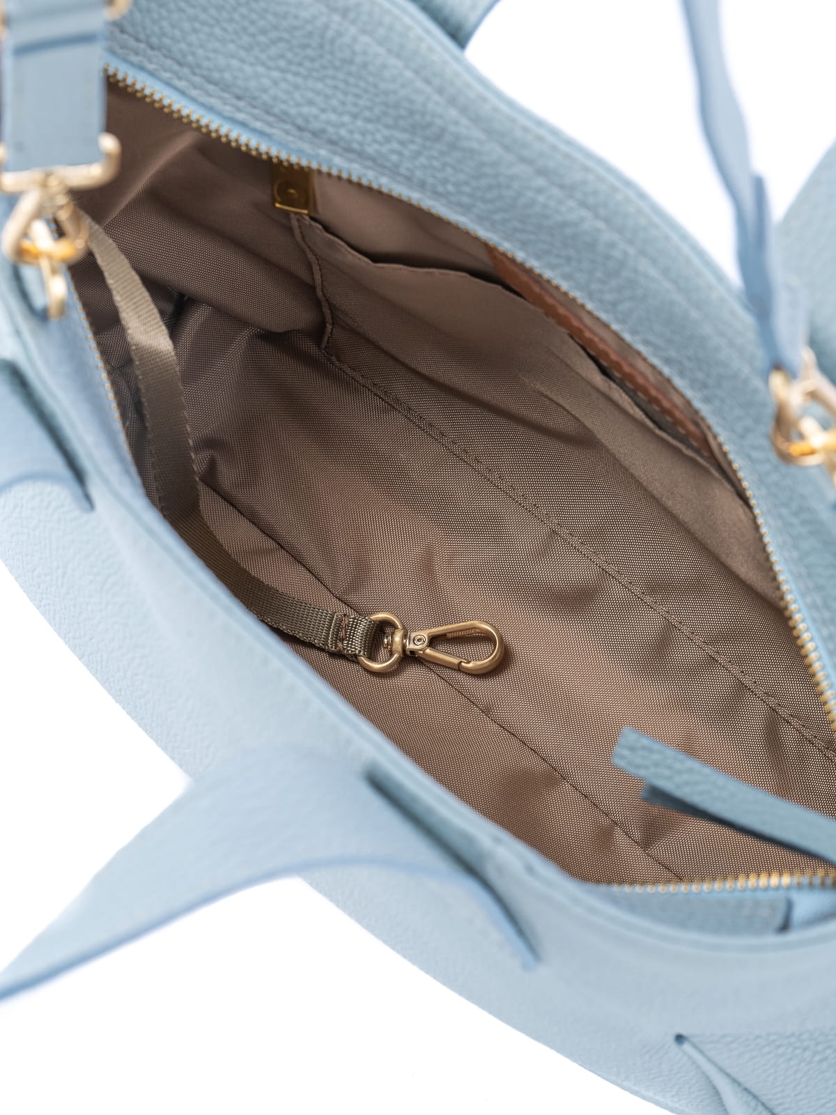 HANNAH jasnoniebieska duża skórzana torebka kuferek do ręki.JPG