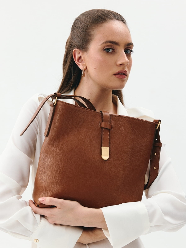 LUCIA koniak duża damska skórzana torebka.jpg