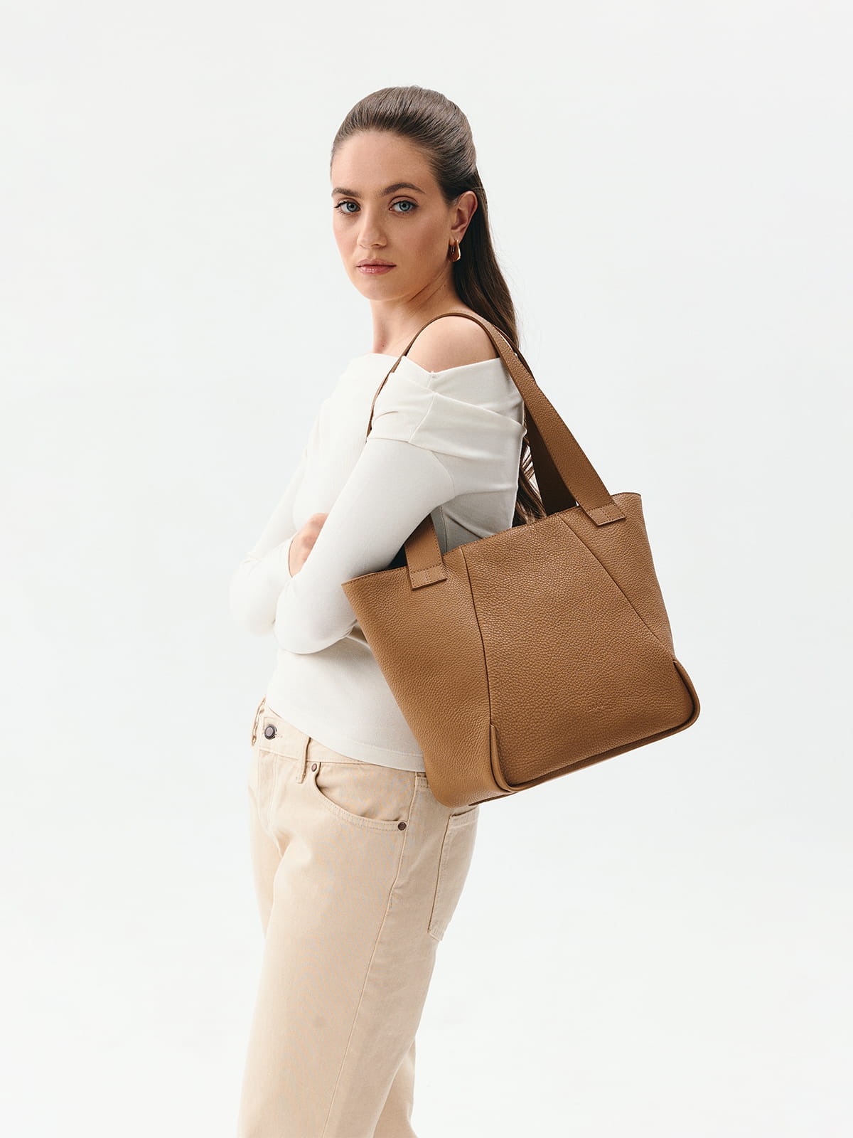 MARCELLA ciemny beż skóra naturalna torba shopper damska shopperka.jpg