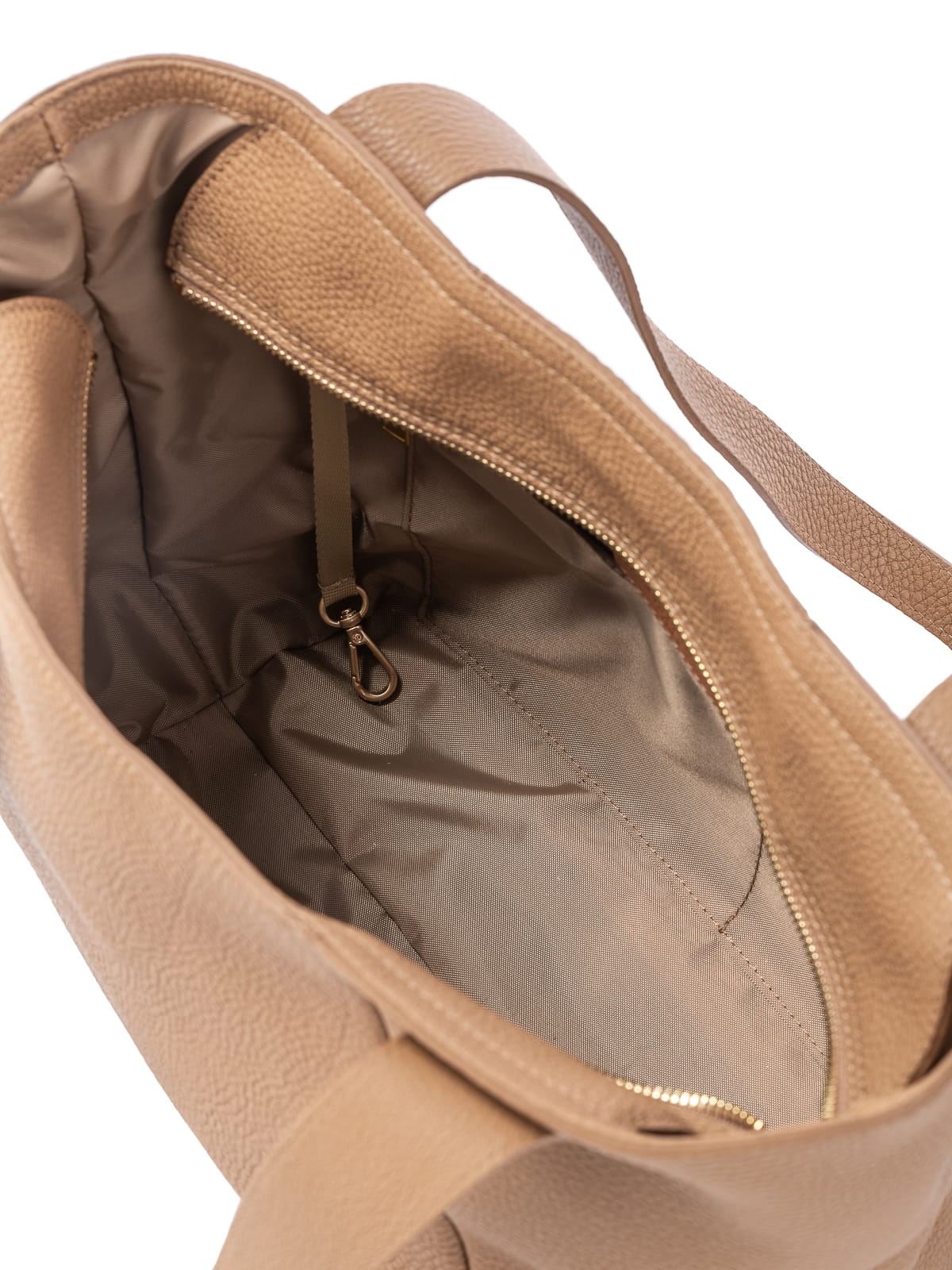 MARCELLA ciemny beż skórzana torba shopperka damska.JPG