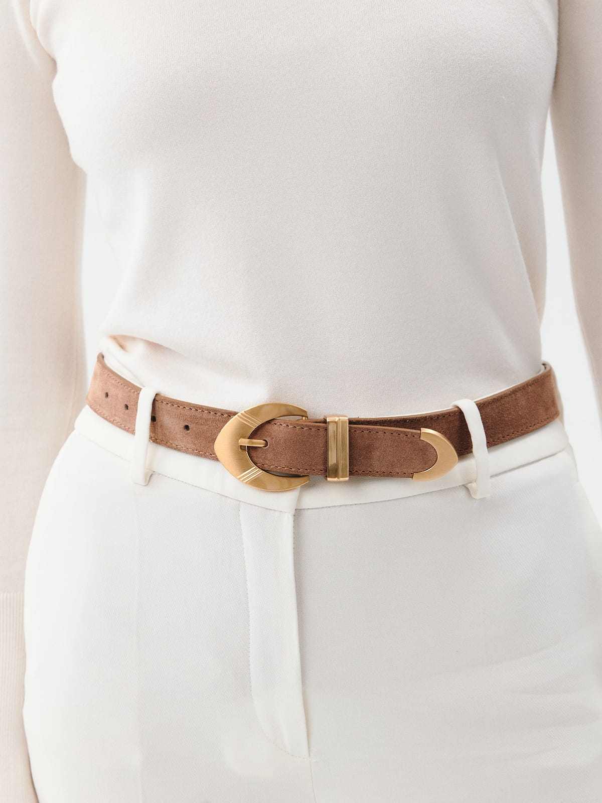 TESS mokka skóra zamszowa pasek skórzany damski do spodni.jpg