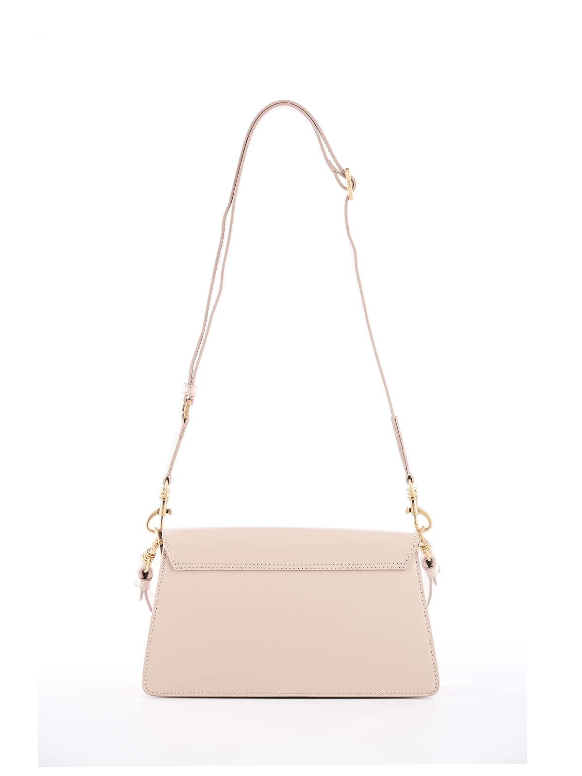 KIMMI pudrowa skórzana gładka torebka damska listonoszka na ramię lamakeupebella.JPG