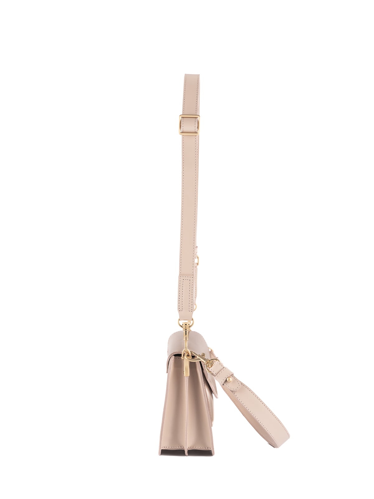 KIMMI pudrowa skórzana torebka damska torebka z rączką lamakeupebella.JPG