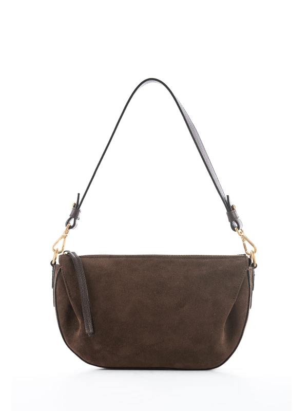 PENELOPE zamsz czekoladowy torebka skórzana  damska listonoszka torba na ramię.JPG