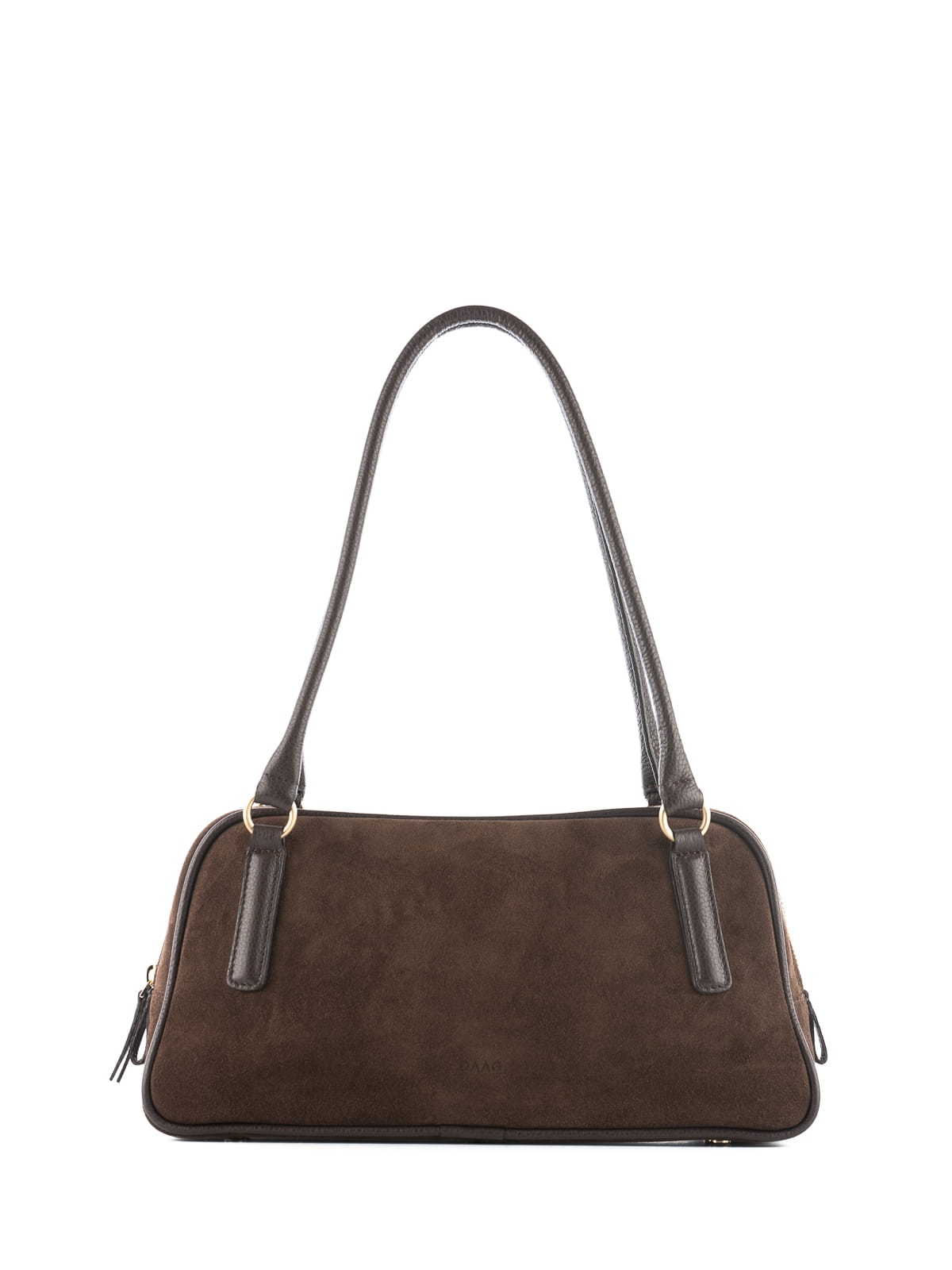 CASSIE zamsz czekoladowy skórzana torebka damska listonoszka torba na ramię.JPG