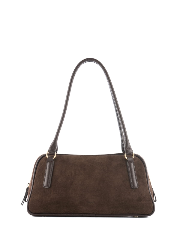 CASSIE zamsz czekoladowy skórzana torebka damska listonoszka torba na ramię.JPG