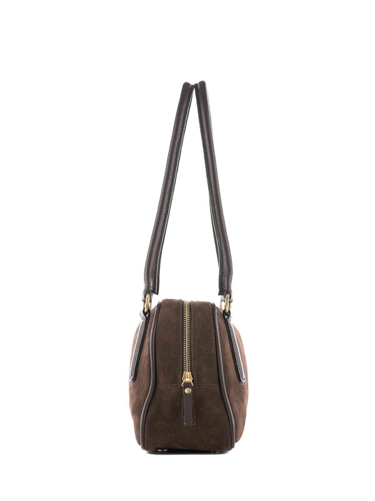 CASSIE zamsz czekoladowy skórzana torebka damska listonoszka torba na ramię.JPG