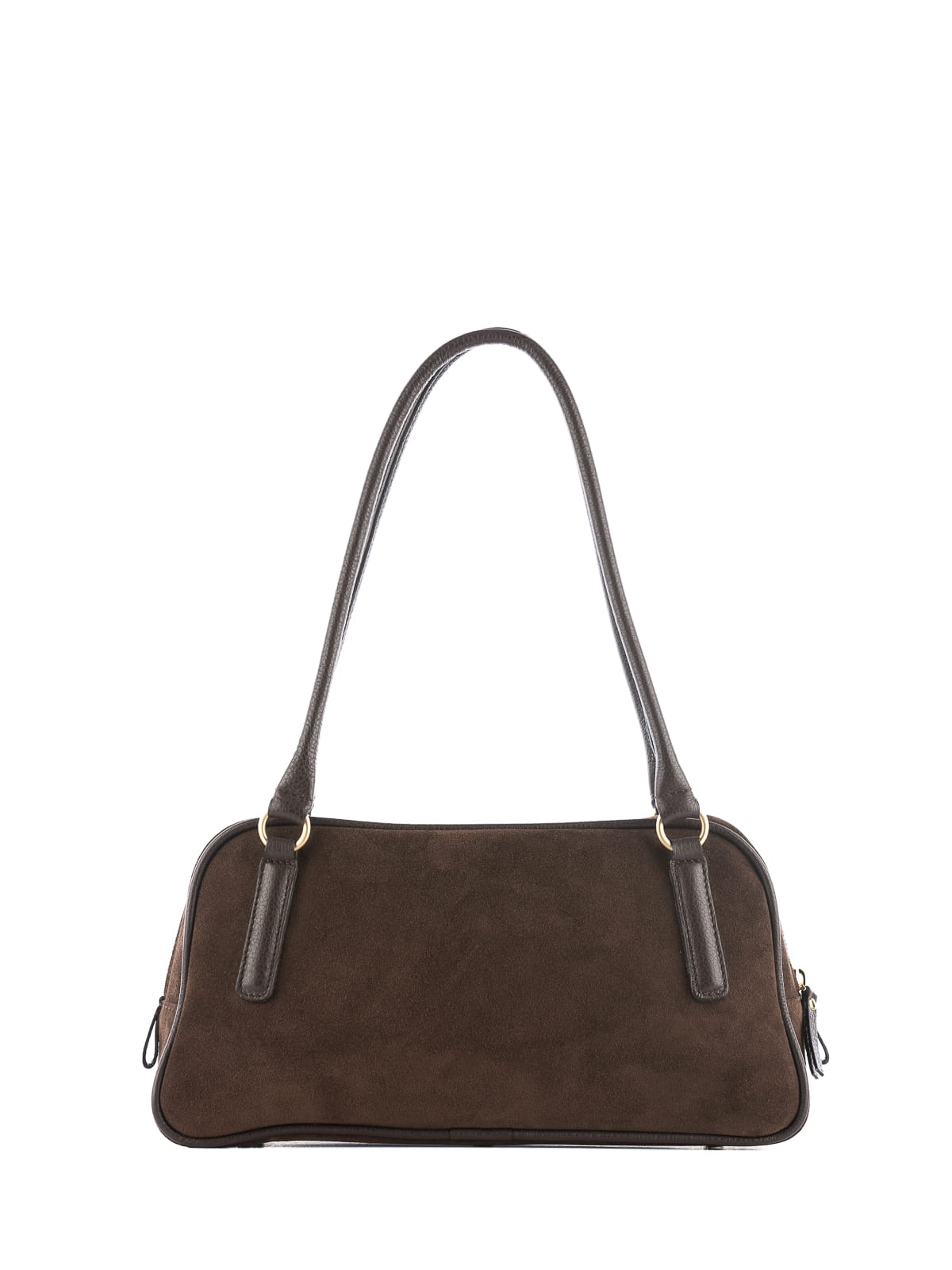 CASSIE zamsz czekoladowy skórzana torebka damska listonoszka torba na ramię.JPG