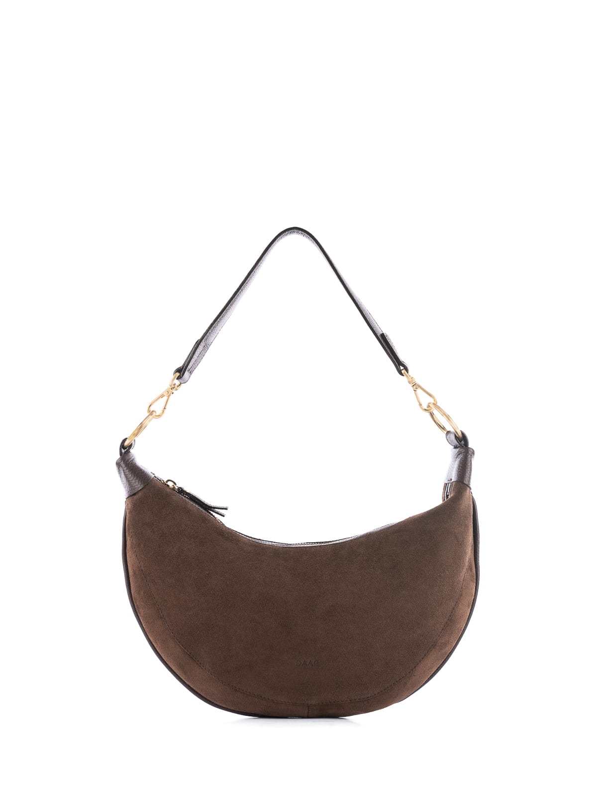 LUA zamsz czekoladowa skórzana torebka damska listonoszka torba na ramię.JPG