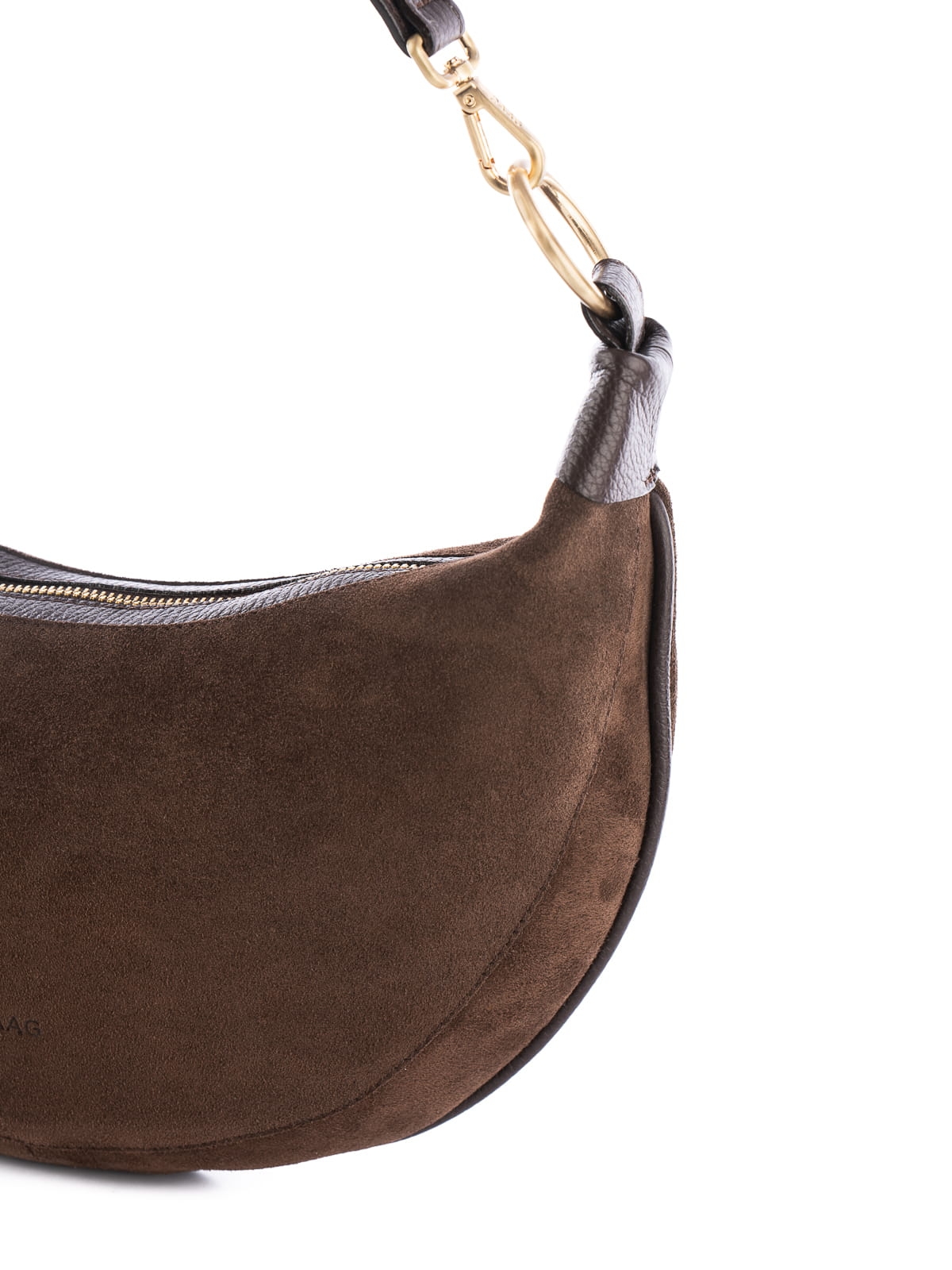 LUA zamsz czekoladowa skórzana torebka damska listonoszka torba na ramię.JPG