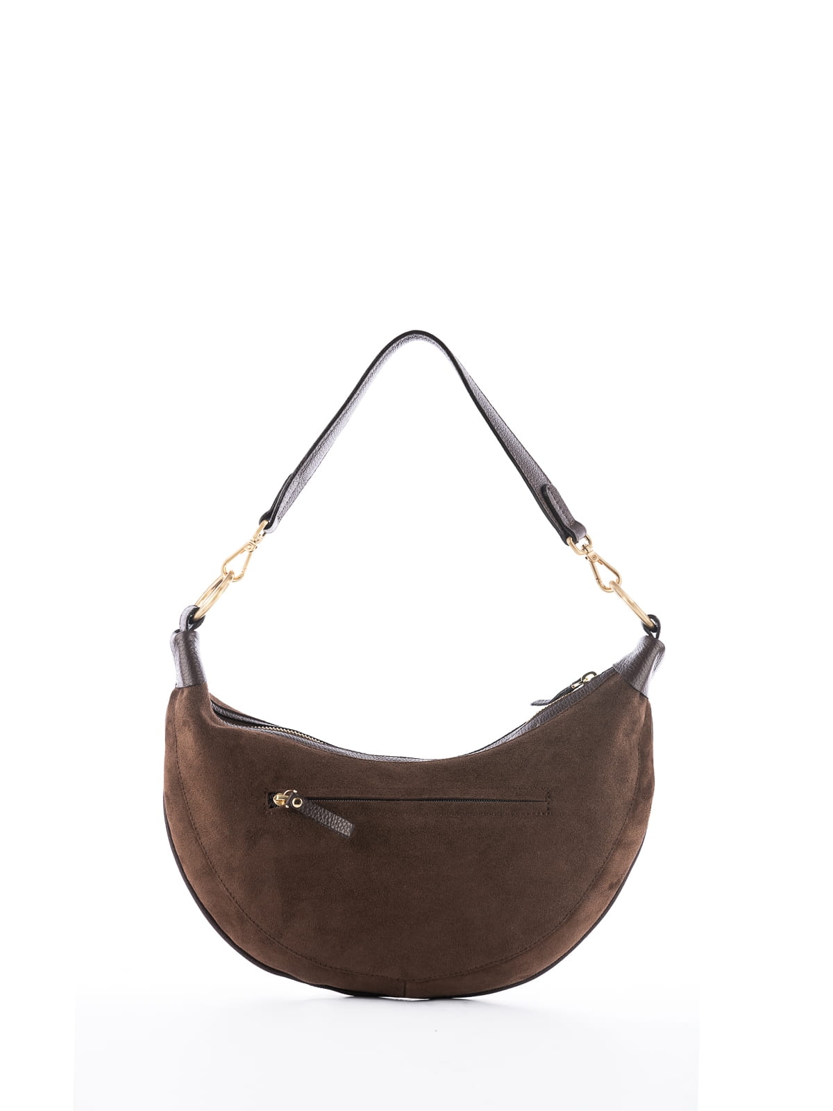 LUA zamsz czekoladowa skórzana torebka damska listonoszka torba na ramię.JPG