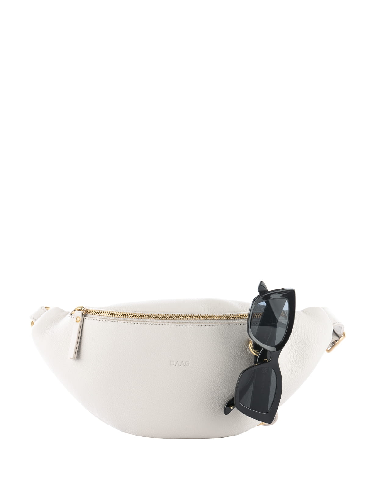 NERLA jasnoszara skórzana damska nerka saszetka torebka.JPG