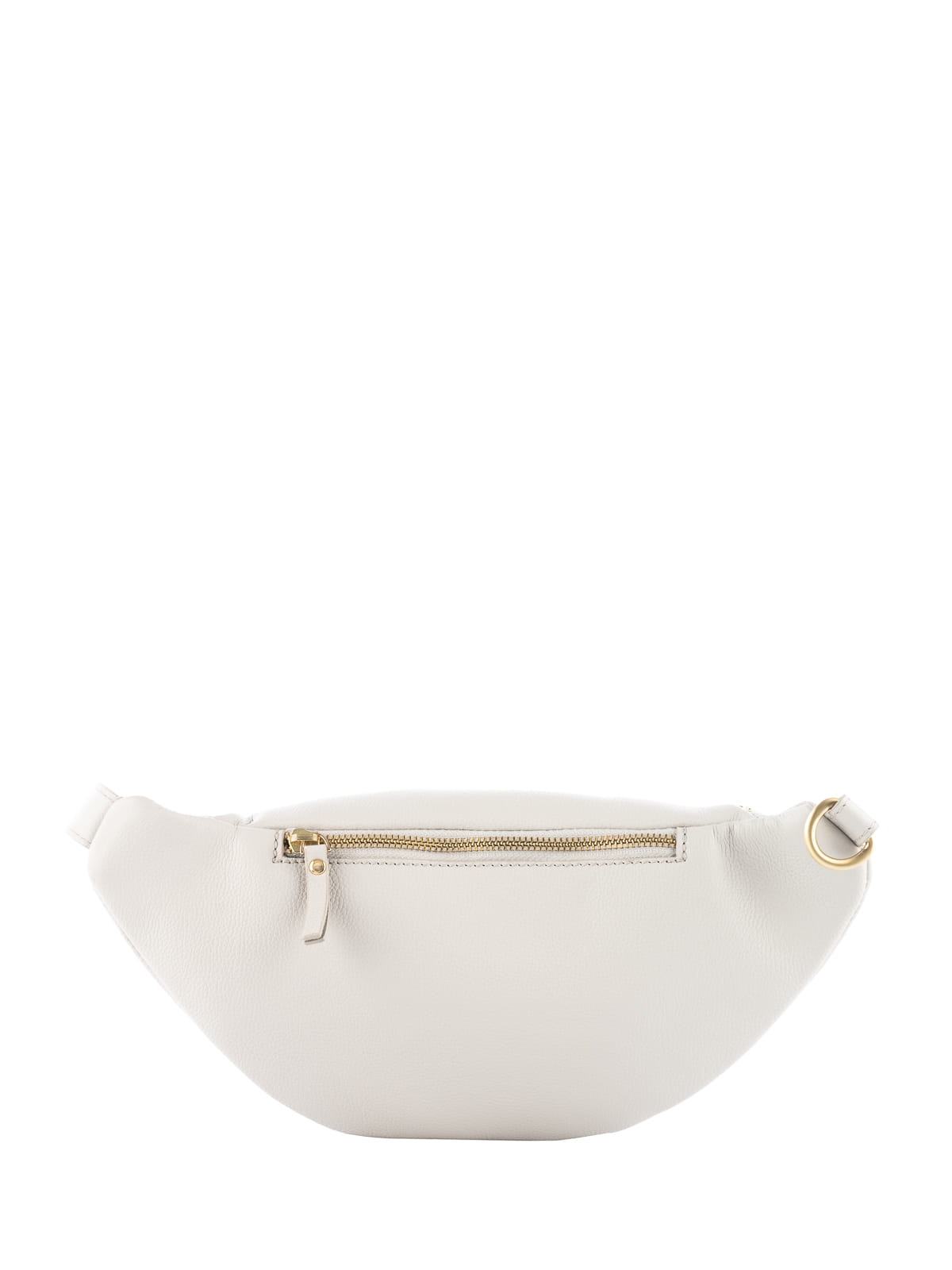 NERLA jasnoszara damska skórzana nerka saszetka torebka.JPG