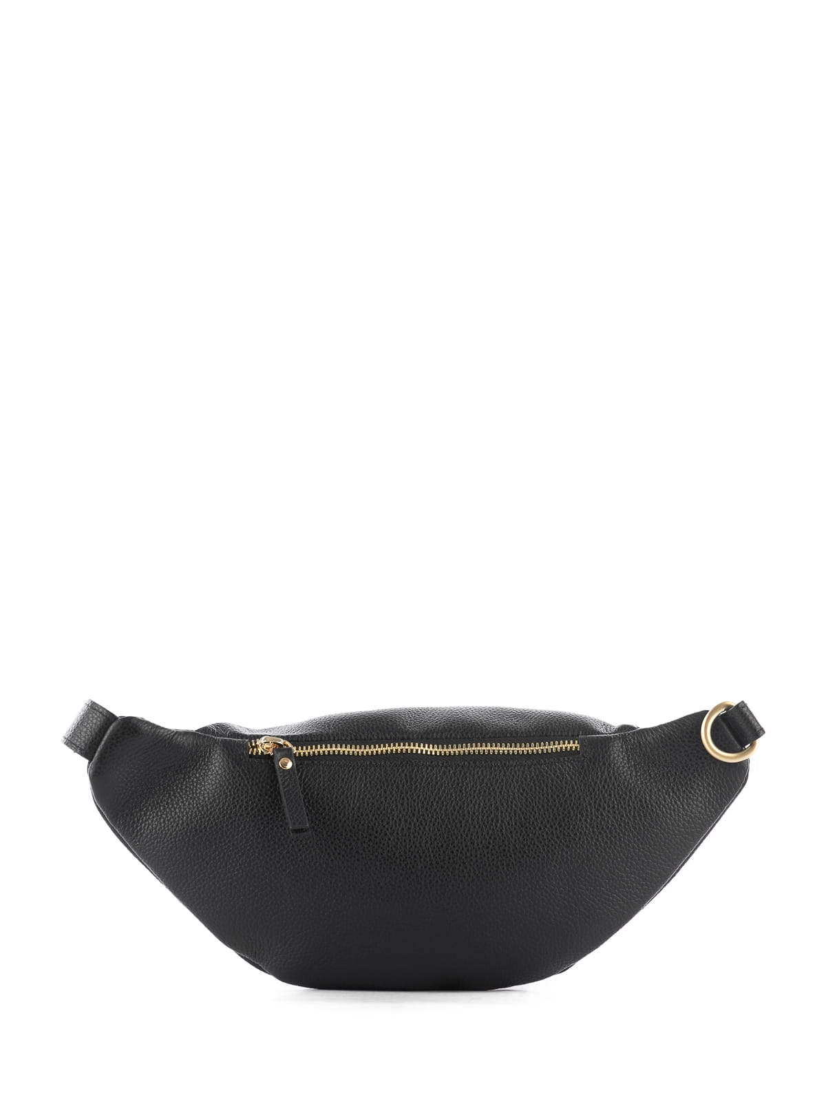 NERLA czarna damska nerka skórzana saszetka torebka.JPG