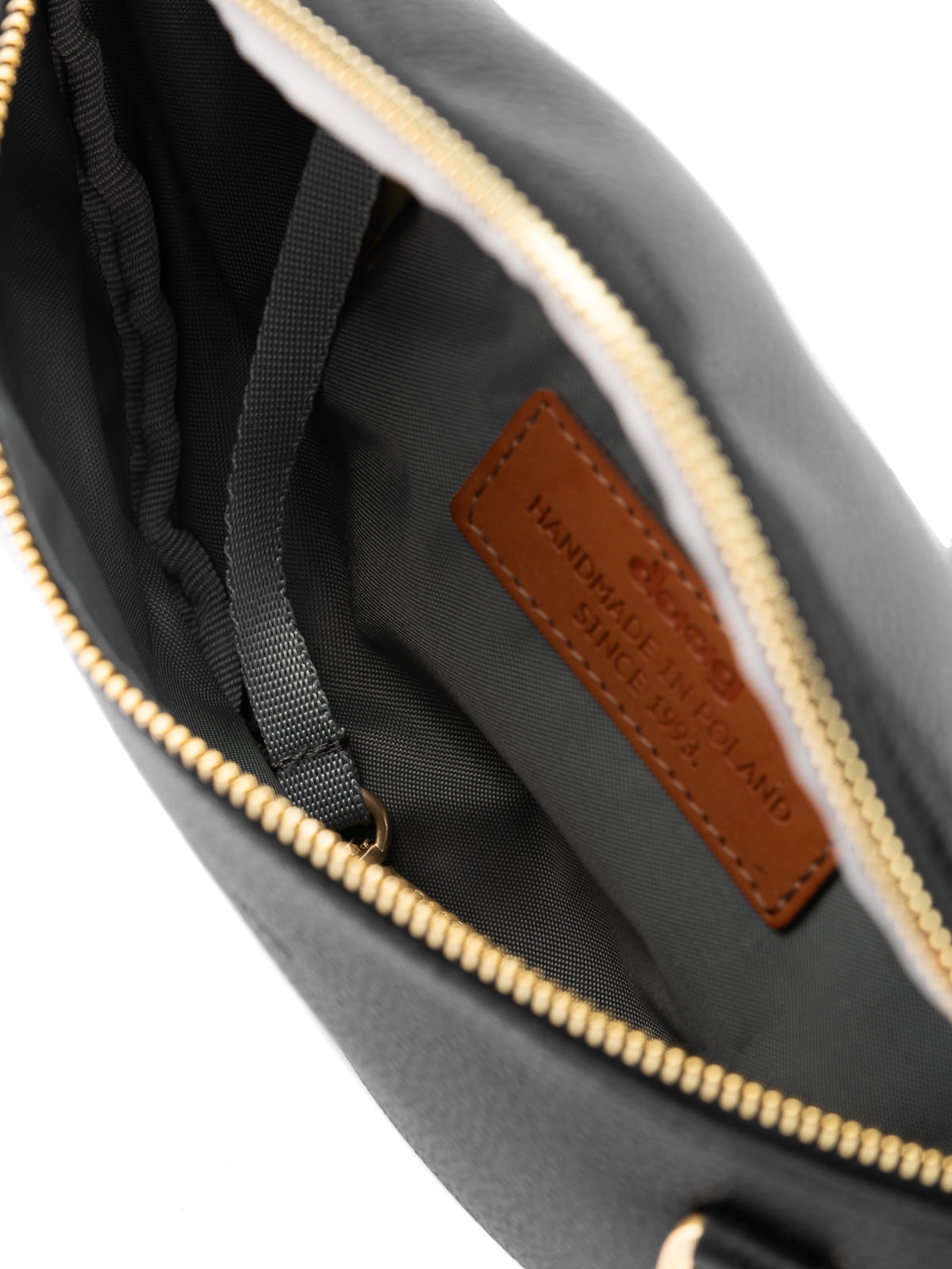 NERLA czarna damska nerka saszetka torebka skórzana .JPG